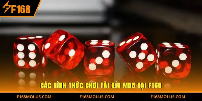 Các hình thức chơi Tài Xỉu MD5 tại F168